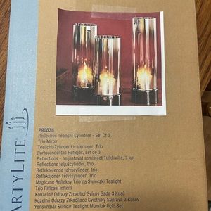 Partylite Reflective Tealight Cylinders - Set of 3 (P90638)